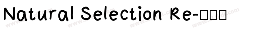 Natural Selection Re字体转换
